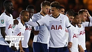 Following tottenham's defeat on penalties vs. colchester united in the
carabao cup third round, espn fc's julien laurens, craig burley and
shaka hislop exami...