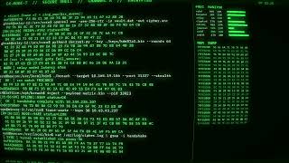 Green Hacker Terminal Screen | 1 Hour Loop | Retro CRT Code Scroll Monitor