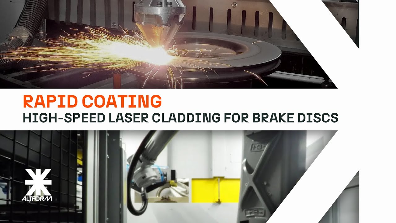 High-Speed Laser Cladding for Brake Disc Coating | AltForm Rapid Coating Solutions
