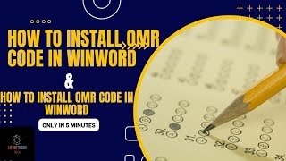 How to Install OMR Font  & How to Create Bubble Sheets in MS word| Step-by-Step| Latest Noor Tech