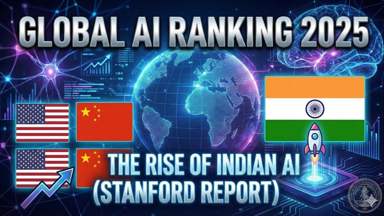 Global AI Ranking 2025: India’s SHOCKING Jump to Rank #3!Stanford ...