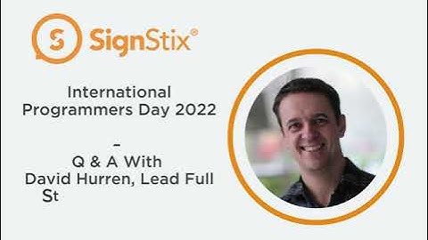 International Programmers Day 2022 - SignStix