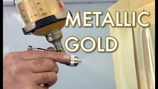 How To Mix and Apply A Metallic Gold Base-Coat Yellow Gold Metallic Basecoat