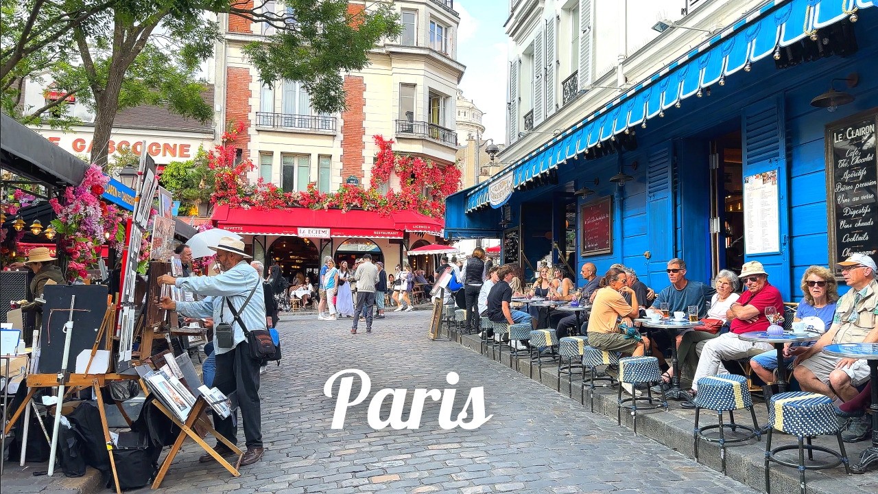 [4K] 🇫🇷 От Монмартра до Мулен Руж: пешеходная экскурсия по Парижу сквозь искусство и историю