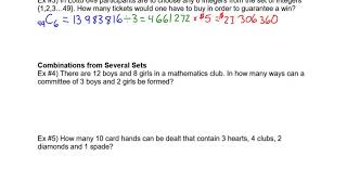 Pre-Calculus 30 Combinations