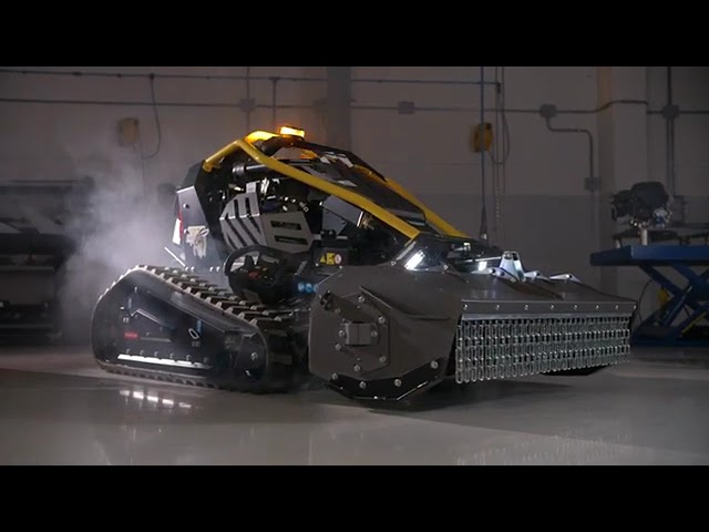 EcoTech F27 Hornet Remote Controlled Flail Mower - YouTube