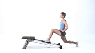 Total Gym Leg Trainer Exercise: Pulsing Lunge Forward