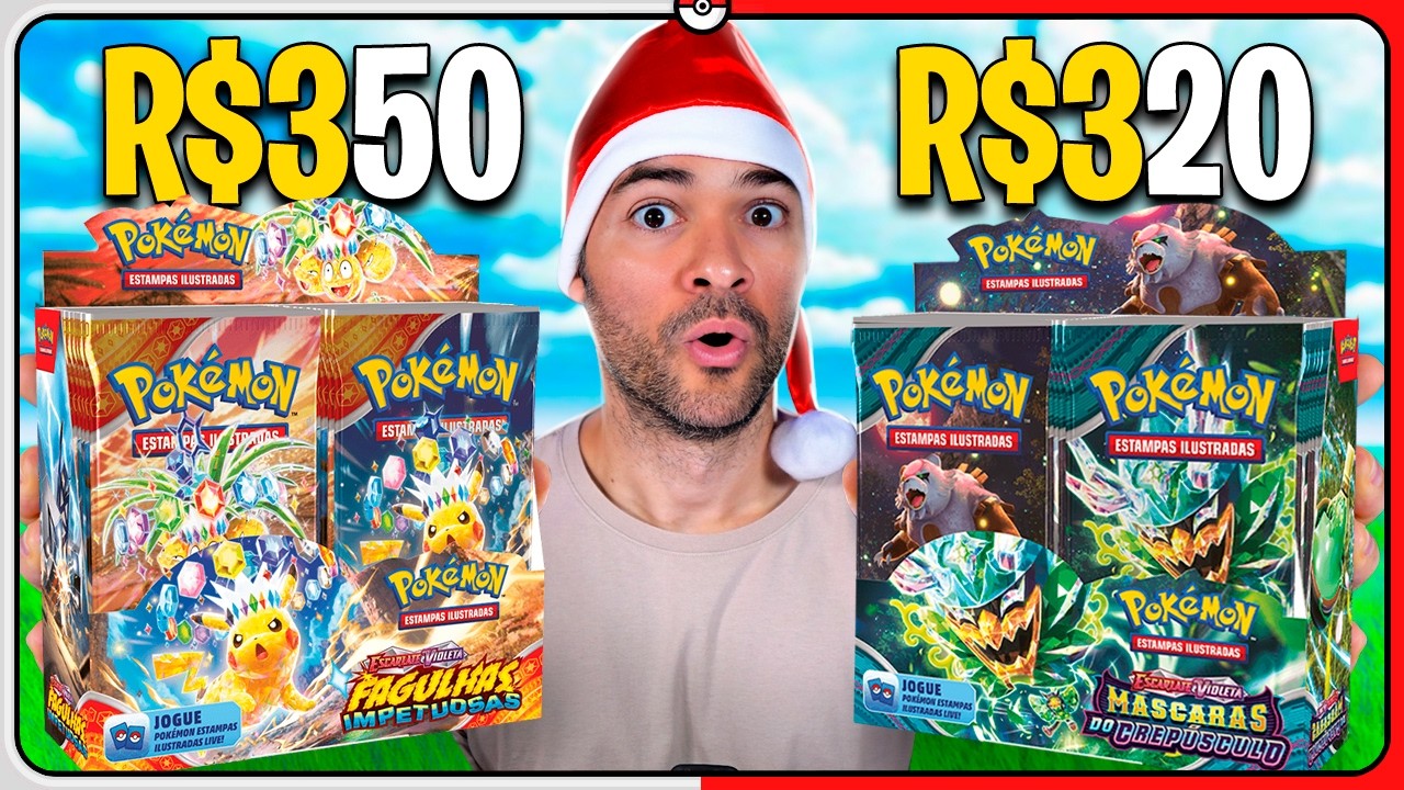 Fiz uma BATALHA de CARTAS POKÉMON com BOOSTER BOX