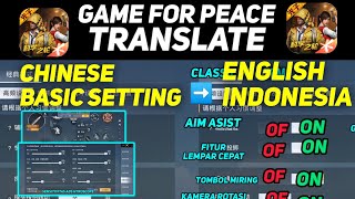 GAME FOR PEACE TRANSLATE BAHASA INDONESIA ENGLISH ALL SETTING CONTROLS & SENSITIVITAS GAME FOR PEACE