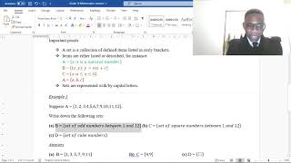 LESSON 1, INTRODUCTION TO SETS, GRADE 10 MATHEMATICS
