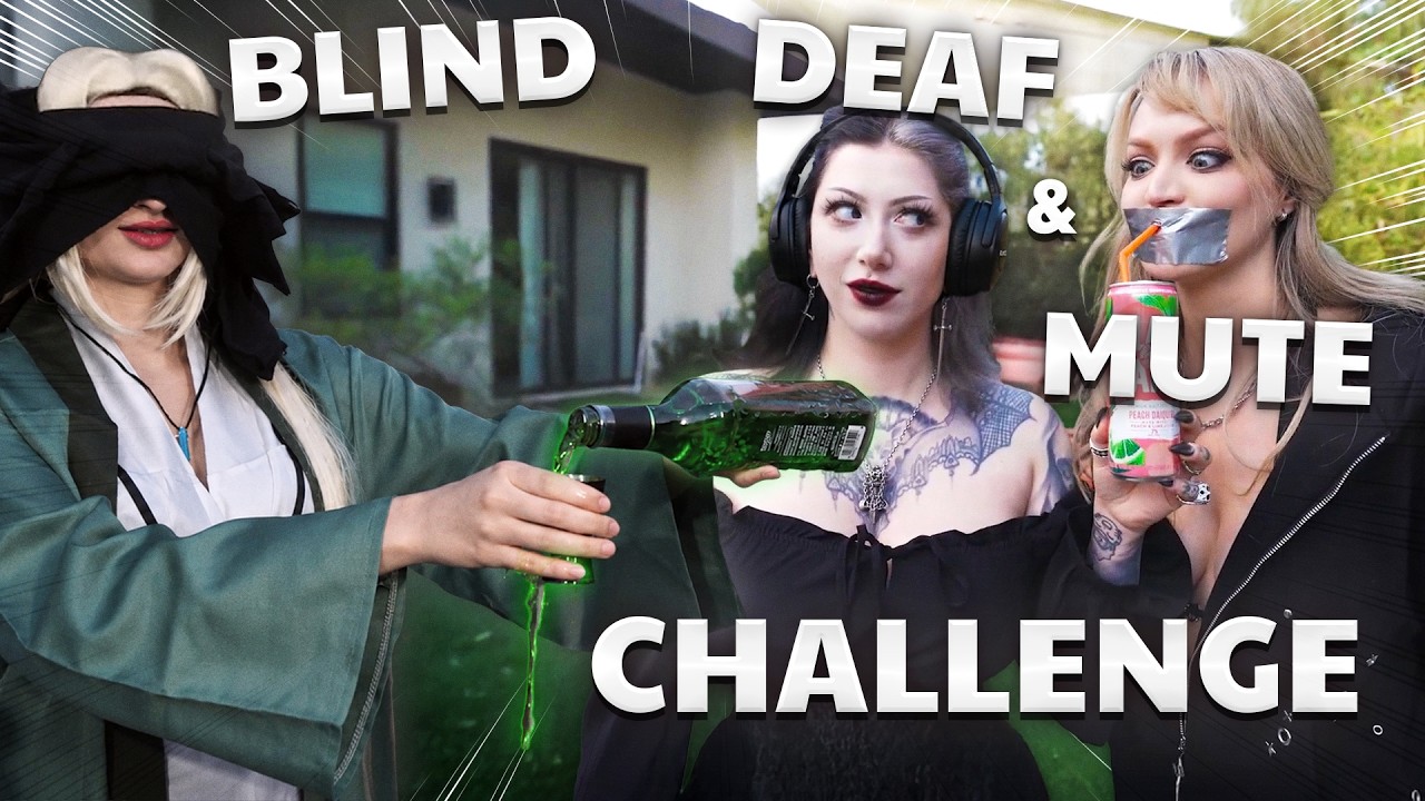 BLIND DEAF MUTE CHALLENGE Anime Men Edition I Feat. @DanielleDeNicola @cplaya2 @ravengriim