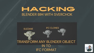 Hacking BlenderBim with sverchok | Tutorial | Transform any blender object into ifc format