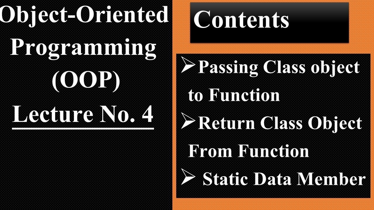 4 Object Oriented Programming (OOP) - YouTube