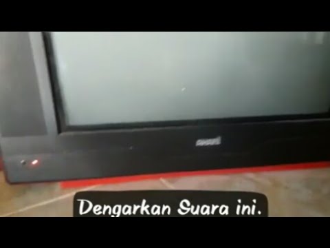 Cara Memperbaiki Tv Akari 21 Fbt Shor Ada Suara Denging Dari Dalam Youtube