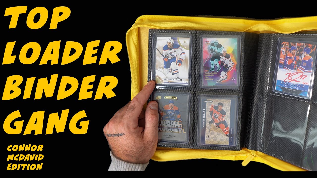 Connor McDavid Hockey Card Collection: The Loud Collector Shows Off His Top Loader Binder
