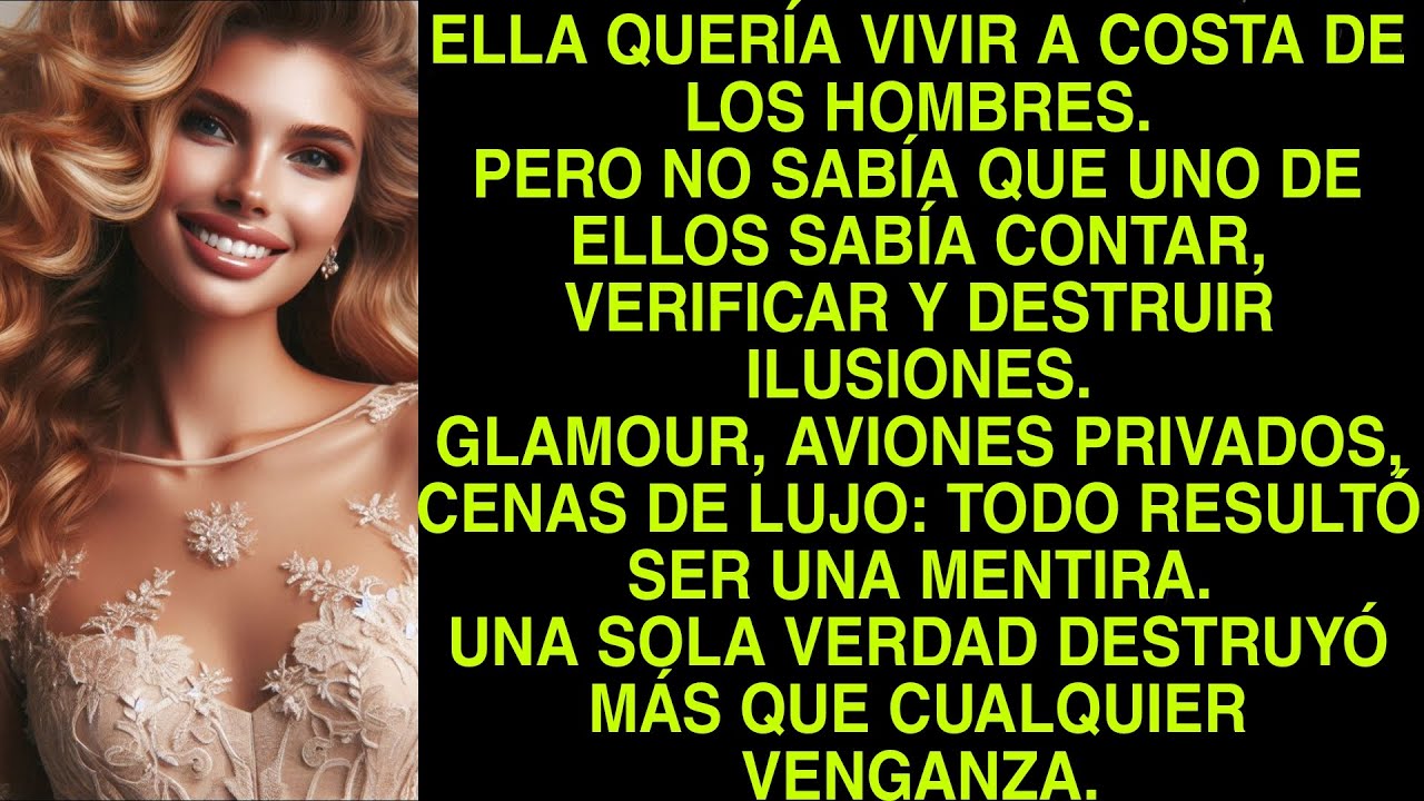 ELLA QUERÍA VIVIR A COSTA DE LOS HOMBRES. PERO NO SABÍA QUE UNO DE ELLOS SABÍA CONTAR, VERIFICAR Y