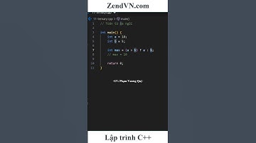 Học C++ - 12 - Toán tử ba ngôi #laptrinh #hoclaptrinh #cplusplus #cpp