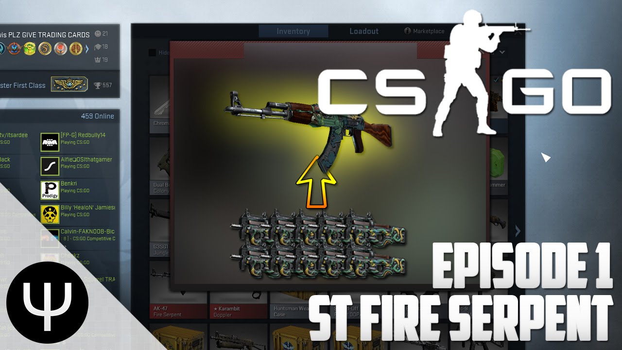 CS:GO: Trade Up — Episode 1 — $500 to ST Fire Serpent! - YouTube