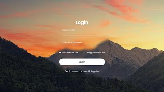 How to Create an Animated Login Form with HTML & CSS | No JavaScript