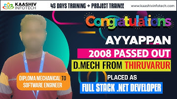 🏆 How to become .Net Full Stack Developer - Full Stack .Net Developer Course - Kaashiv Reviews