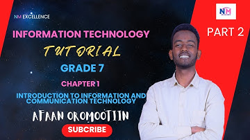 IT || INFORMATION TECHNOLOGY FOR GRADE 7 CHAPTER 1 PART 2