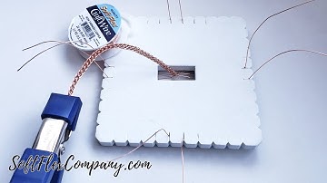 Kumihimo Braid Using Soft Flex Craft Wire On Square Plate: Conversations in Wire with James Browning