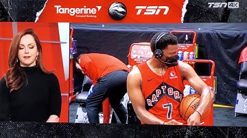 Kyle Lowry accidentally swears 2x on Raptors post game