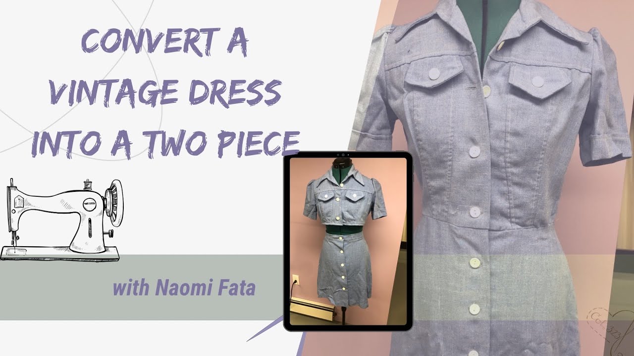how to cut a dress into a two piece DRESS INTO TWO PIECE SET | DIY