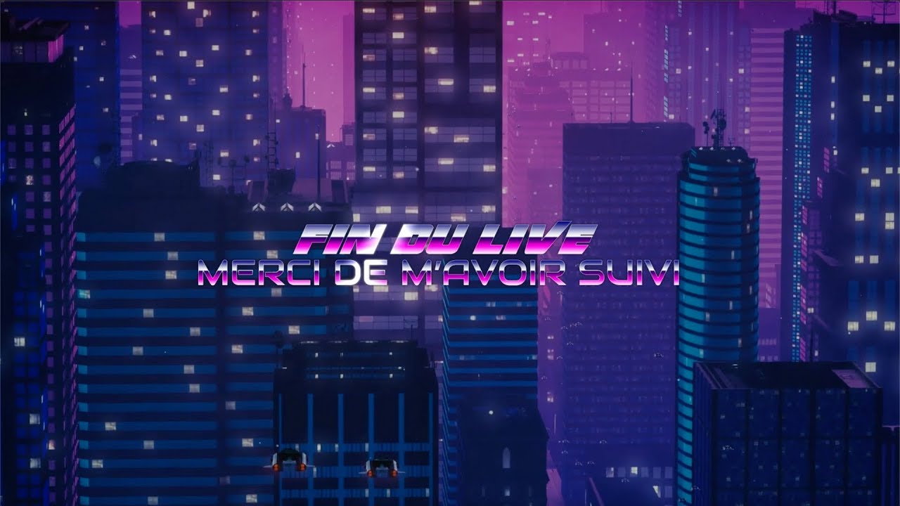 Scene Twitch Animee Fin De Live Theme Retrowave Conseils Astuces Twitch