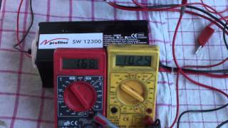 Eingangsstrom Test - Zweiter Test des Alaun Auto Batterie Akkus an einem 300 Watt Wechselrichter
