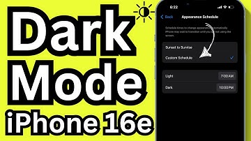 How to Enable Dark Mode on iPhone 16e (3 Ways) - Auto Schedule & Force Turn on