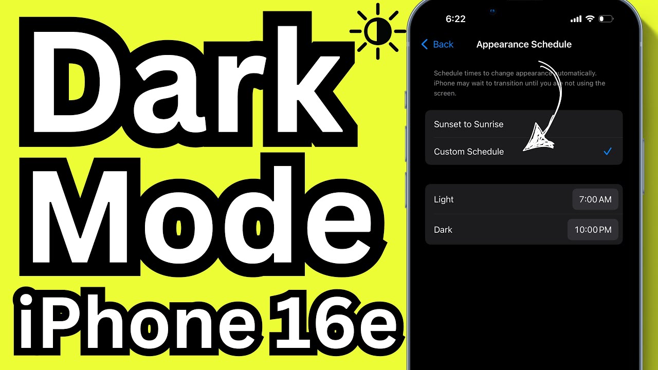 How to Enable Dark Mode on iPhone 16e (3 Ways) - Auto Schedule & Force ...
