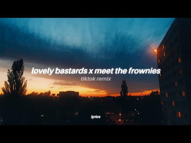 LOVELY BASTARDS x Meet the Frownies (Lyrics) tiktok version | Mr Twin Sister x ZWE1HVNDXR class=