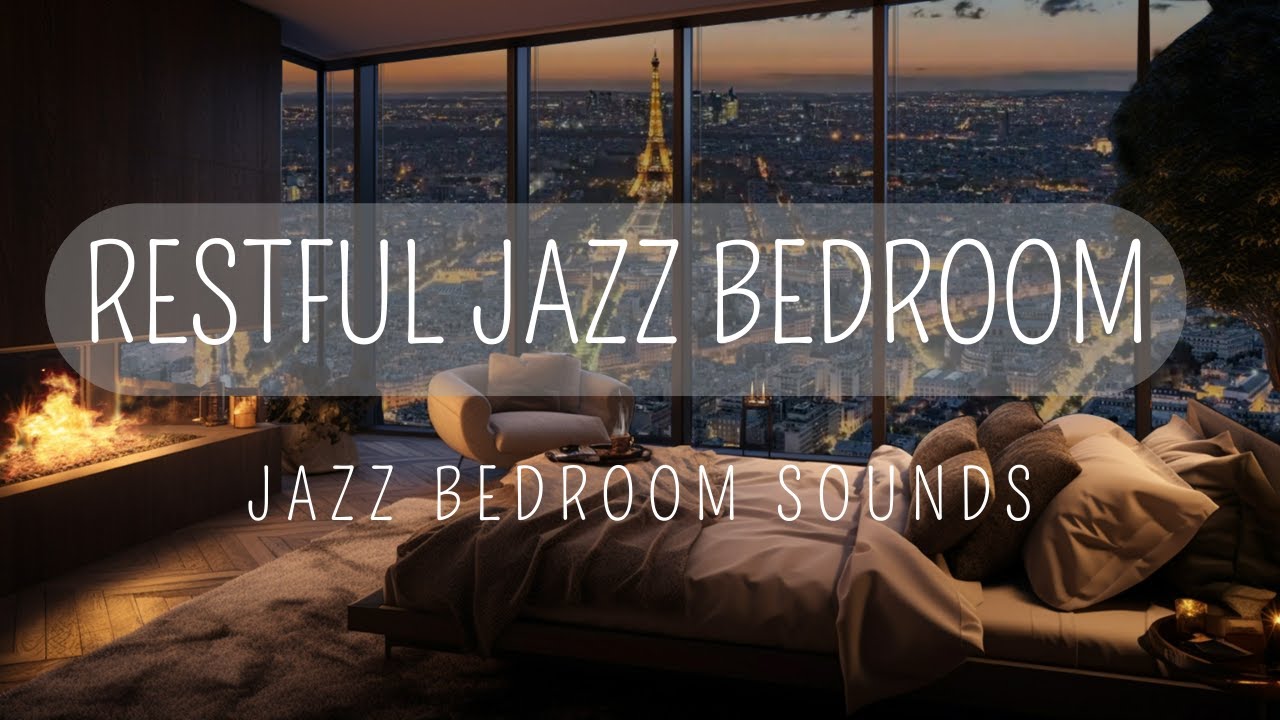 Restful Jazz Bedroom Winter bedroom space with relaxing soft Jazz