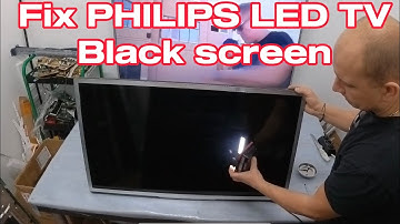 Repair black screen PHILIPS Led TV 40pfl5507k , disassembling and replace led backlight . Easy fix.
