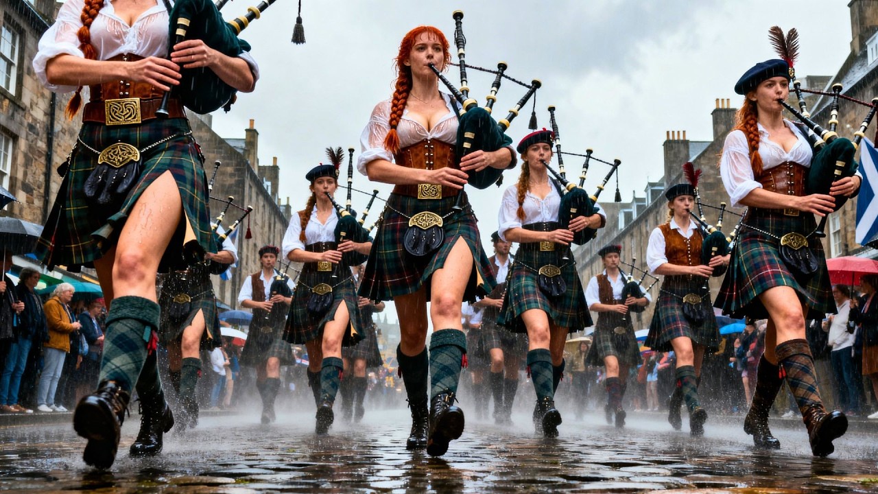 Highland Rain March | Epic Scottish Bagpipe & Drum Music | Spirit of the Storm