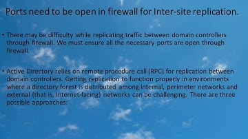 Ports required for active Directory replication (Between Domain Controllers)