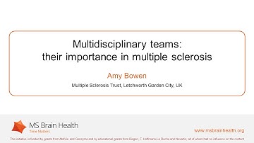 Amy Bowen: The importance of a multidisciplinary team in multiple sclerosis management