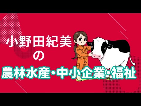 小野田紀美の政策④【農林水産・中小企業・医療福祉】