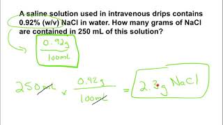 Chapter 7.3 - Weight volume percent, volume volume percent, and PPM