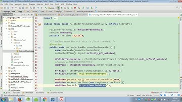 09 尚硅谷 PullToRefresh WebView实现下拉刷新
