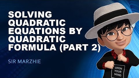 Solving Quadratic Equation by using Quadratic Formula - Irrational Roots (Part 2