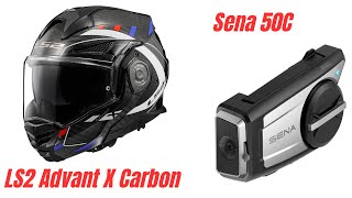 New LS2 Advant X Carbon Helmet & Sena 50C