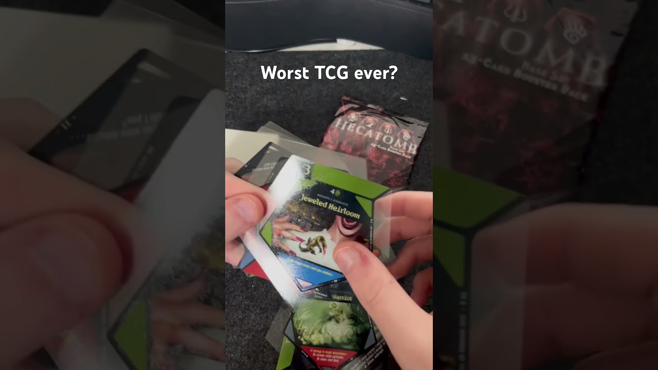 Hecatomb - The Worst TCG of all time? Booster Pack Opening