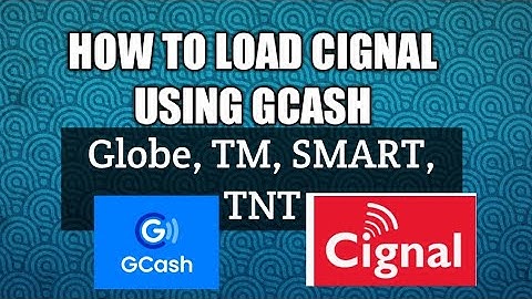 HOW TO LOAD CIGNAL USING GCASH | GLOBE, TM, SMART, TNT | RenTECH PH