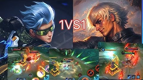 Gusion gameplay custom 1vs1  who got 3 kill win 🏆  random guy challenge me.🤯#mobilelegends 