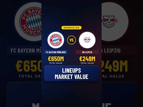 Bayern vs RB Leipzig Lineups Value