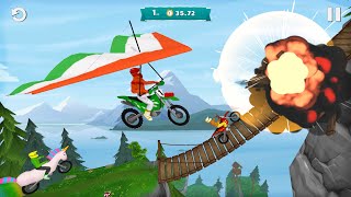Airborne Motocross Bike Racing - iOS Android Gameplay screenshot 3