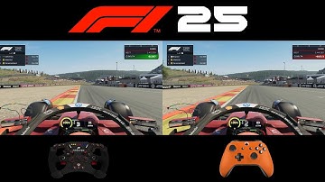 F1 25 Controller vs Wheel Comparison