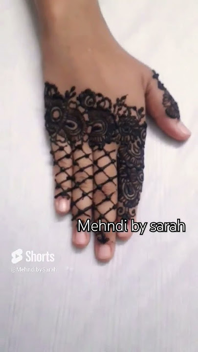 Arabic finger henna🤍 | Sarah's henna